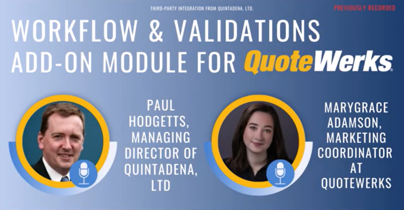 Watch the Webinar on Quintadena’s Updated Workflow and Validations Add-On