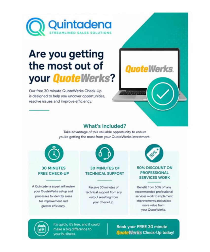 Free QuoteWerks Checkup
